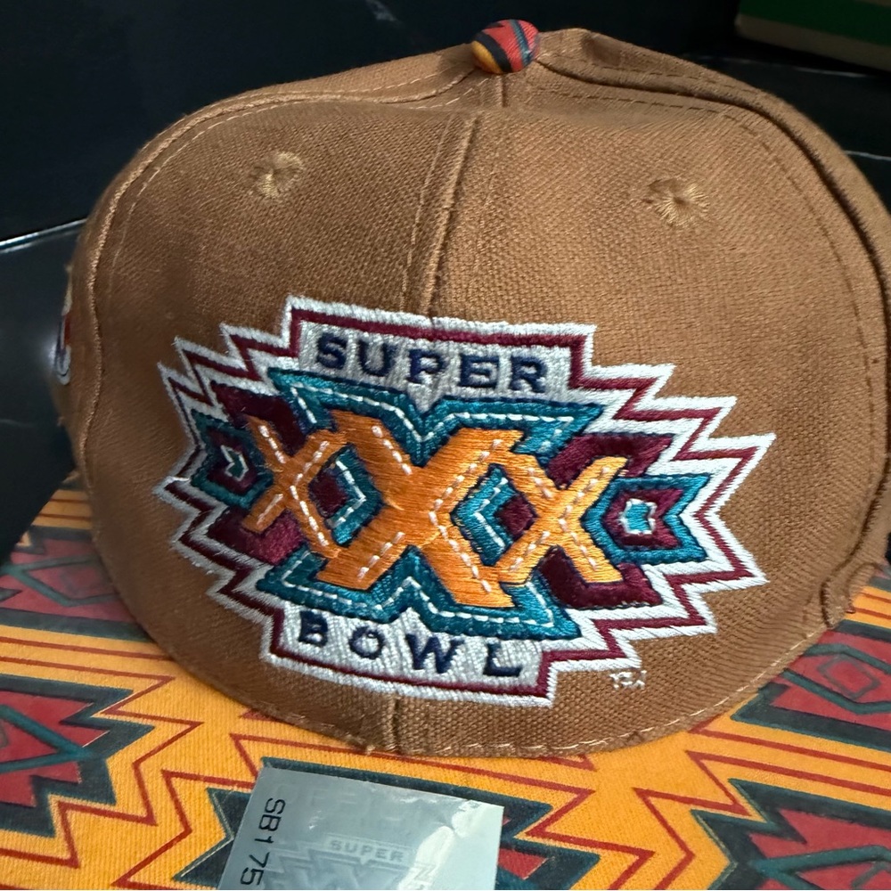 Vintage 1996 Super Bowl XXX Pittsburgh Steelers Snapback Hat Logo Athletic OS